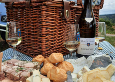 Apéro dans les vigne bourgogne tours