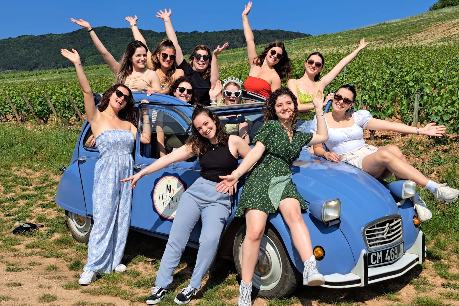 Bachelorette party in Burgundy